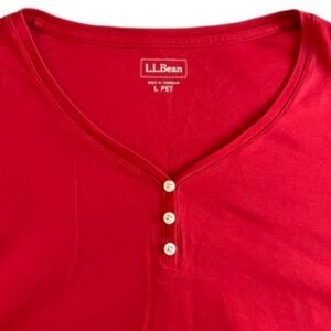 Women's L.L.Bean Tee, Short-Sleeve Splitneck Henley